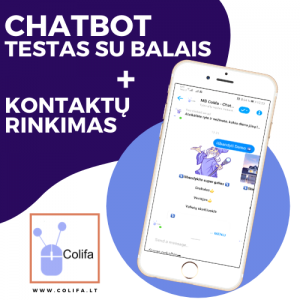 Chatbot Testas su balais + kontaktų rinkimas